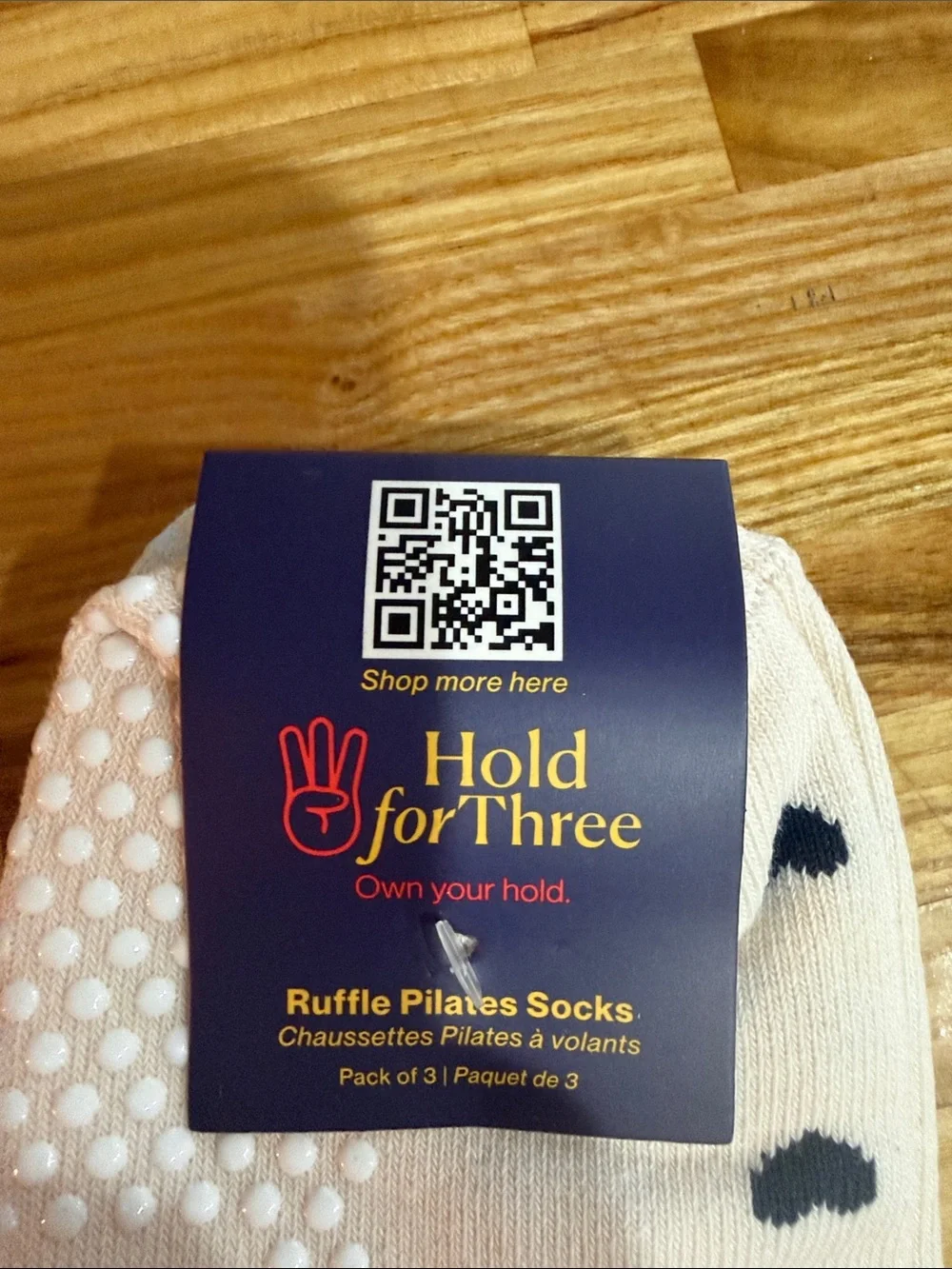 Women's ruffle pilates socks - 3 pair